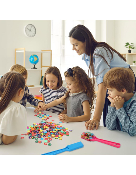 Coopay 234 Fichas Magnéticas de Letras y Números con Varitas