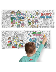 Rollo para Colorear Navidad X-Protector 299x30 cm Adhesivo