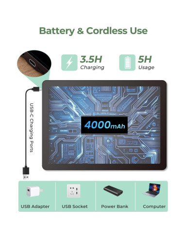 Caja de Luz A4 Bawaslom Recargable con Soporte Ajustable