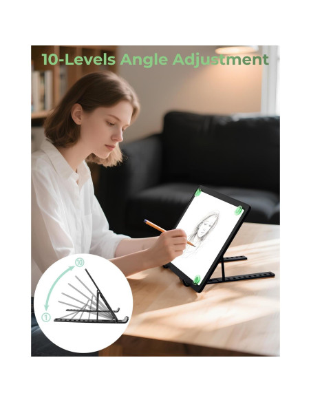 Caja de Luz A4 Bawaslom Recargable con Soporte Ajustable