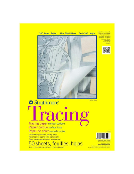 Bloc de Papel de Calco Strathmore 300 Series 50 Hojas 22.86x30.48 cm