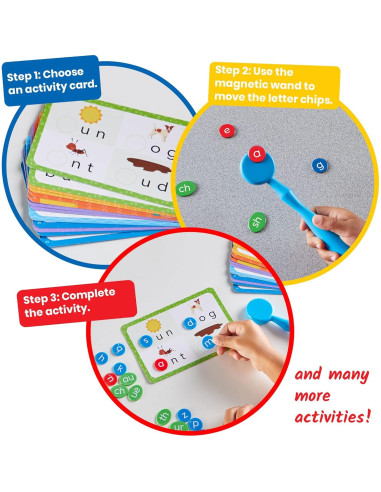 Conjunto de Actividades de Lectura hand2mind con Varita Magnética