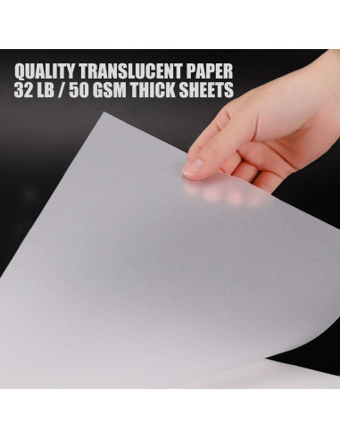 Bloc de papel de calco Bachmore 22.86x30.48 cm, 75 hojas