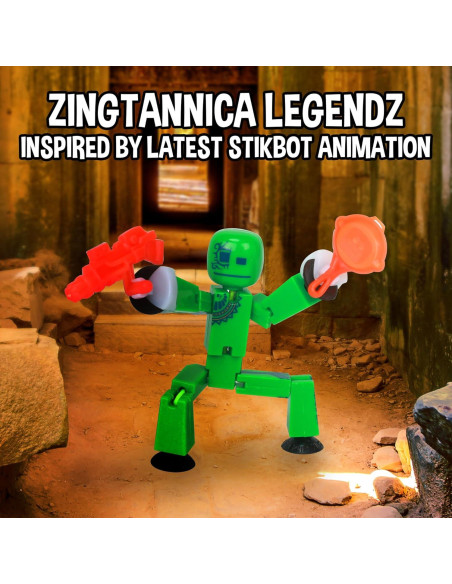 Paquete de Acción Zing StikBot Zingtannica - Figuras Stop Motion