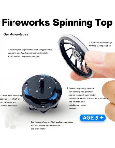 Trompos Giratorios Antiestrés 4-Pack Genérico - Juguetes para Niños