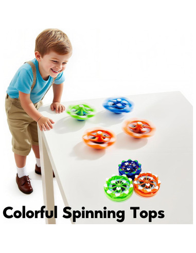 Trompos Giratorios Antiestrés 4-Pack Genérico - Juguetes para Niños