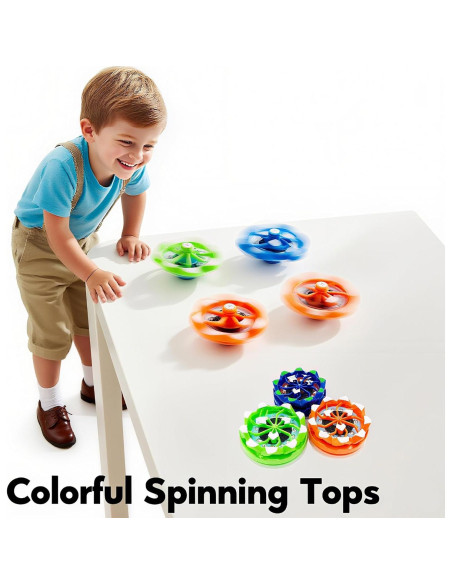 Trompos Giratorios Antiestrés 4-Pack Genérico - Juguetes para Niños