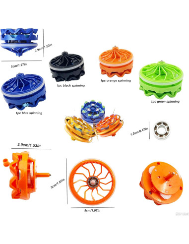 Trompos Giratorios Antiestrés 4-Pack Genérico - Juguetes para Niños