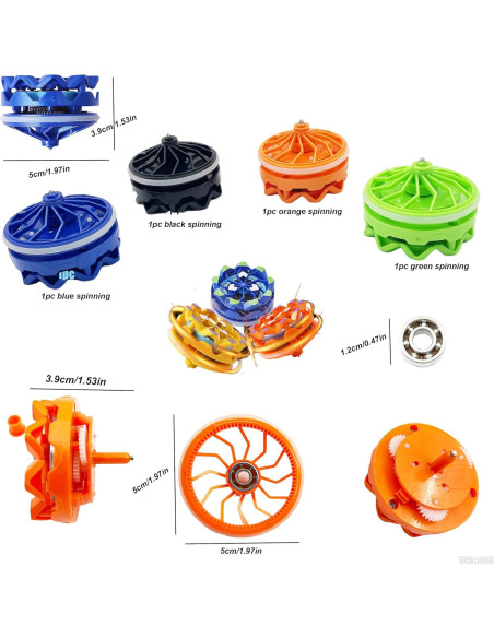 Trompos Giratorios Antiestrés 4-Pack Genérico - Juguetes para Niños