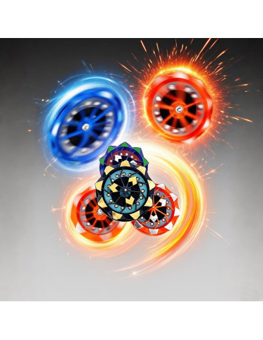 Trompos Giratorios Antiestrés 4-Pack Genérico - Juguetes para Niños