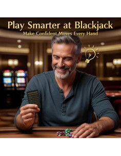 Tarjeta de Estrategia de Blackjack EliteSign con Lente Aumentada 2