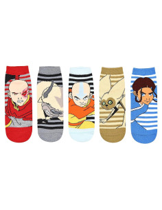 Calcetines Cortos Avatar Aang Appa 5 Pares Jóvenes/Mujeres