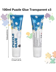 Pegamento para Rompecabezas Ainiv 3x100ml PVA Transparente 2