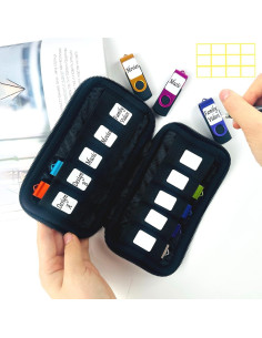 Funda Organizador USB JBOS para 10 Flash Drives Neopreno 2