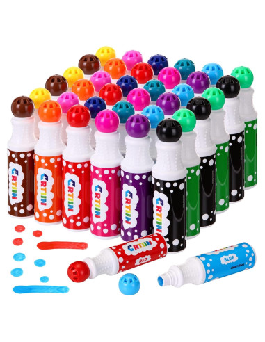 Set de 36 Marcadores de Bingo Crtiin 40ml en 12 Colores