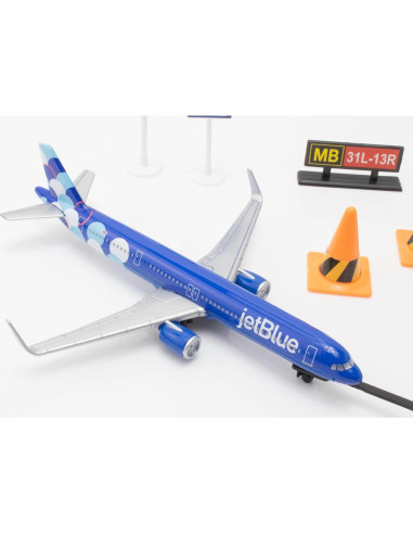 Juego de Aeropuerto Daron 12 Piezas A321 jetBlue para Niños 3+
