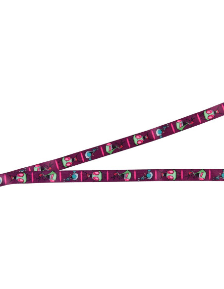 Porta Credenciales con Cinta Invader Zim y Colgante de Goma