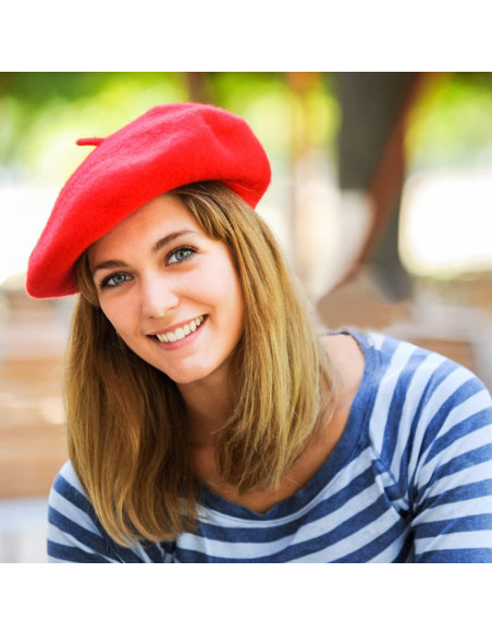 Boina de Lana para Dama - 6 Piezas en Colores Variados