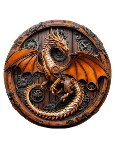 Rompecabezas 3D de Madera KAAYEE Dragón Mecánico 100 Piezas