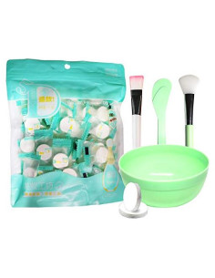 100 Máscaras Faciales Comprimidas Jeanssar + Tazón Gratis