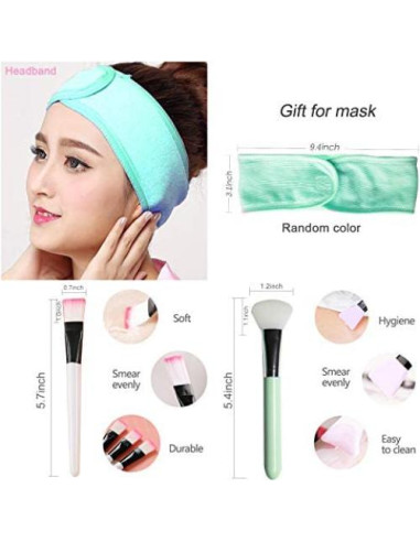 100 Máscaras Faciales Comprimidas Jeanssar + Tazón Gratis