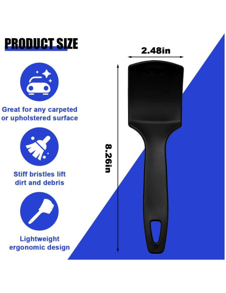 Cepillo de limpieza de alfombra SMILFUY 21x6.3 cm para auto