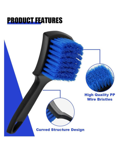 Cepillo de limpieza de alfombra SMILFUY 21x6.3 cm para auto