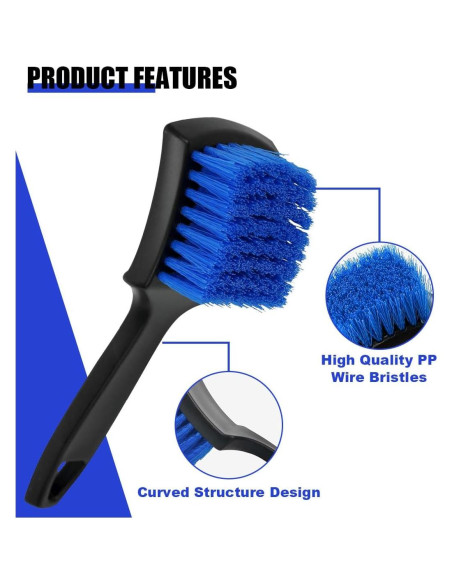 Cepillo de limpieza de alfombra SMILFUY 21x6.3 cm para auto