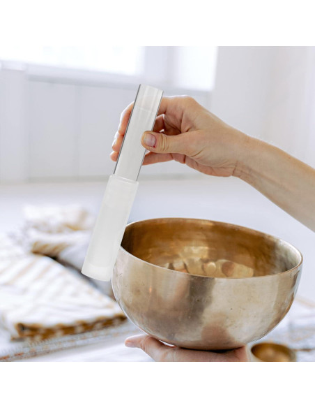 Mazo de Tazón Cantante Acrílico SUPVOX 19.5x2.5 cm Blanco