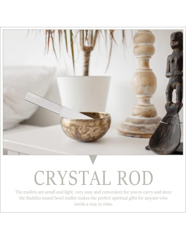 Mazo de Tazón Cantante Acrílico SUPVOX 19.5x2.5 cm Blanco