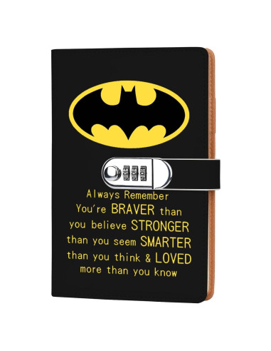 Cuaderno de Combinación de Cerradura JOHSBYD de Cuero 200 Páginas