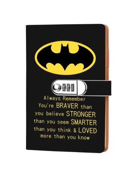 Cuaderno de Combinación de Cerradura JOHSBYD de Cuero 200 Páginas