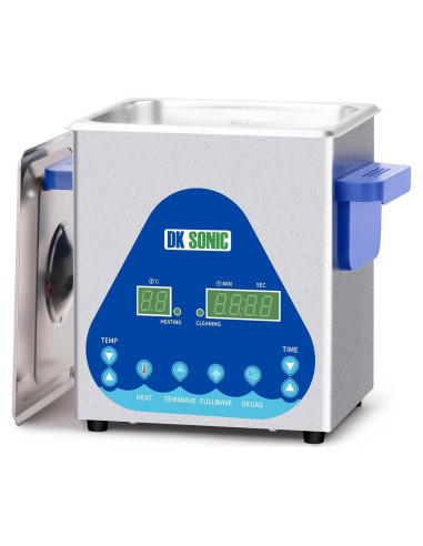 Limpiador Ultrasónico DK SONIC 2L 60W con Calentador y Temporizador