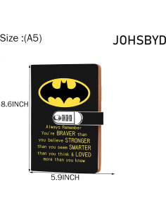 Cuaderno de Combinación de Cerradura JOHSBYD de Cuero 200 Páginas 2