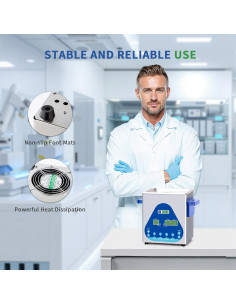 Limpiador Ultrasónico DK SONIC 2L 60W con Calentador y Temporizador 2