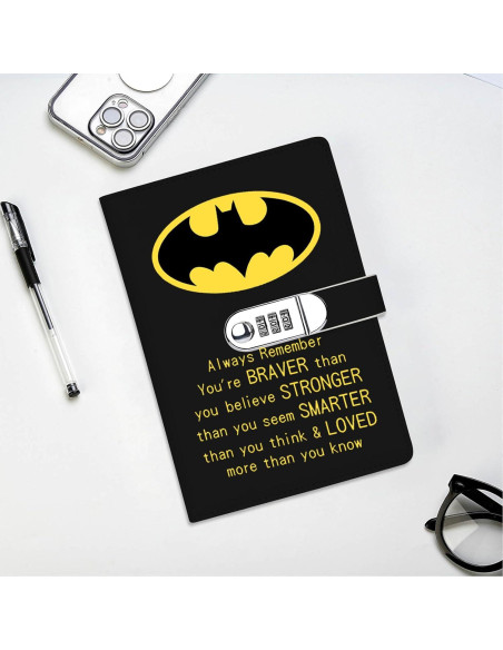 Cuaderno de Combinación de Cerradura JOHSBYD de Cuero 200 Páginas