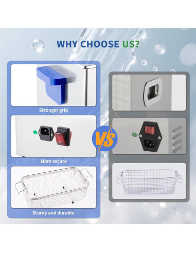 Limpiador Ultrasónico DK SONIC 2L 60W con Calentador y Temporizador