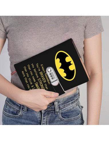 Cuaderno de Combinación de Cerradura JOHSBYD de Cuero 200 Páginas