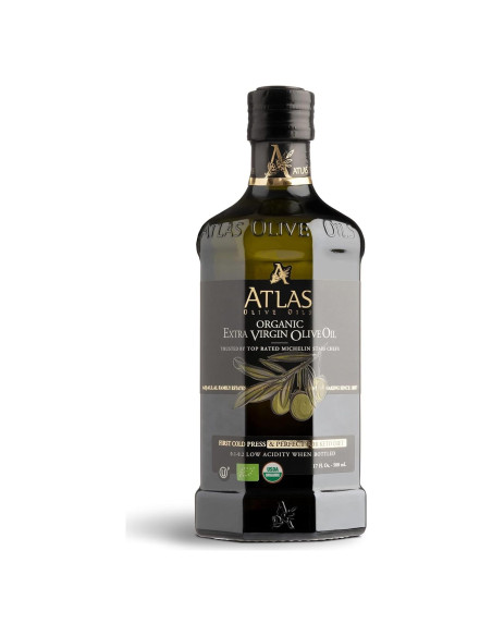 Aceite de Oliva Extra Virgen Orgánico Atlas 500 mL Prensado en Frío