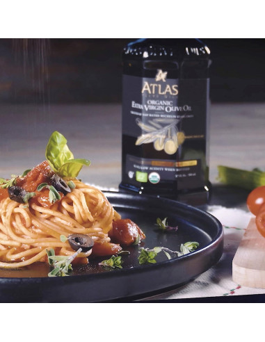 Aceite de Oliva Extra Virgen Orgánico Atlas 500 mL Prensado en Frío