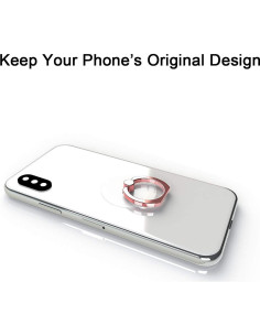 Soporte de Anillo para Teléfono Oro Rosa 360 Ajustable Attom 2