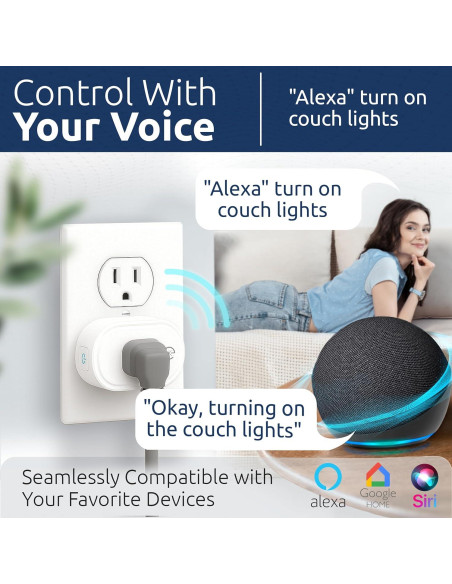 Smart Plug eKyro Monitoreo de Energía 15A 1800W WiFi