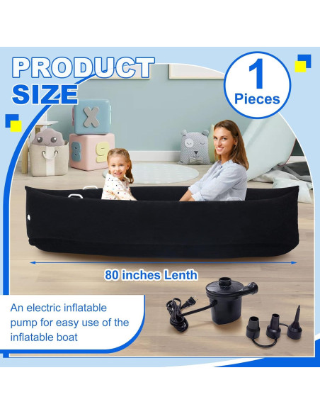 Silla Sensorial Inflable Namalu 203 cm Negra para Niños