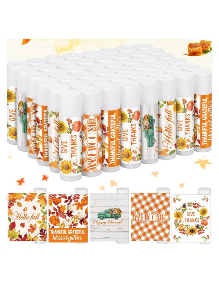 25 Balsamos Labiales Temáticos Otoño Halloween Siifert Sabor Miel