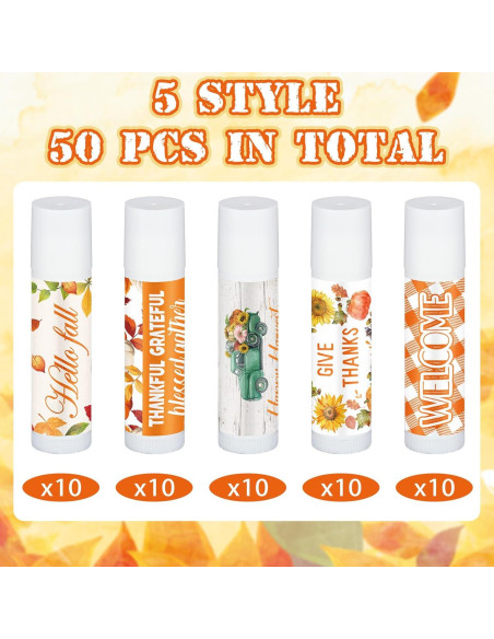 25 Balsamos Labiales Temáticos Otoño Halloween Siifert Sabor Miel