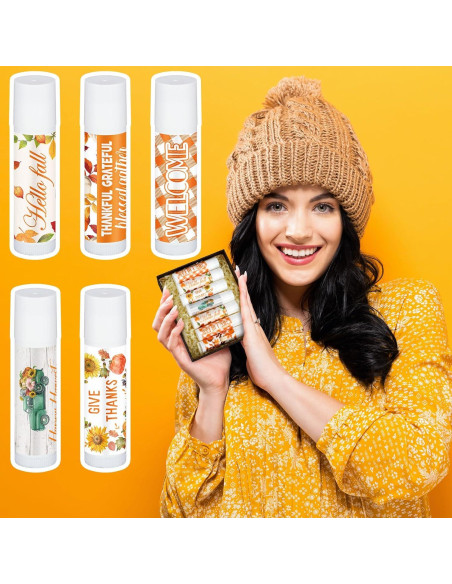 25 Balsamos Labiales Temáticos Otoño Halloween Siifert Sabor Miel