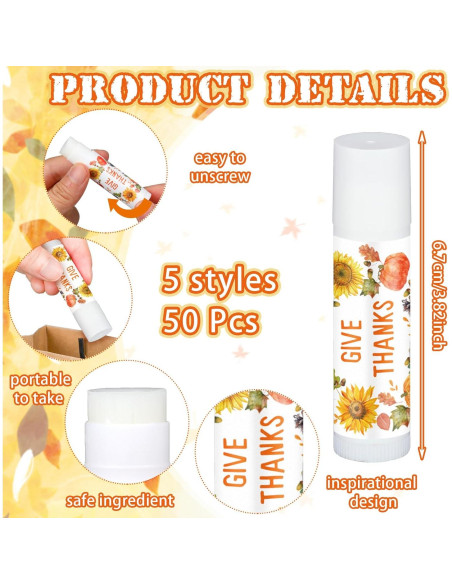 25 Balsamos Labiales Temáticos Otoño Halloween Siifert Sabor Miel