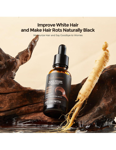 Suero Crecimiento Cabello Sésamo Negro WRTHYT 30ML 2PCS