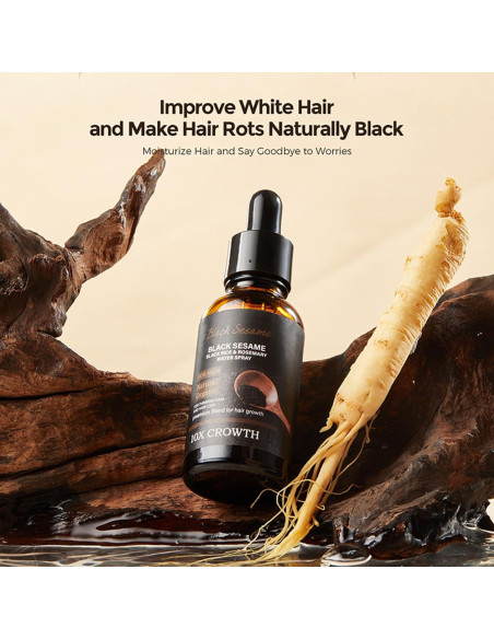 Suero Crecimiento Cabello Sésamo Negro WRTHYT 30ML 2PCS