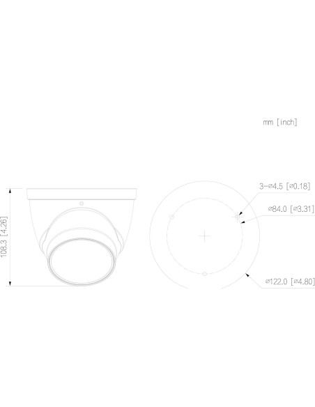 Cámara IP Turret 8MP 4K EmpireTech IPC-T58IR-ZE Negro